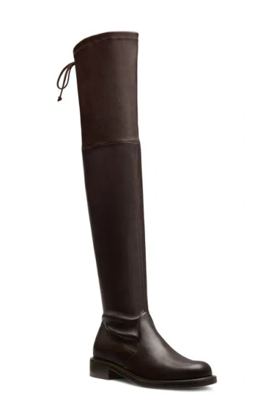 Stuart Weitzman Giseleland Over The Knee Boot In Midnight Espresso Leather