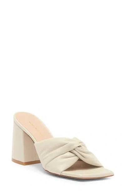 Stuart Weitzman Glamknot 85 Slide Sandal In Oat
