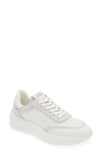 Stuart Weitzman Glide Sneaker In White