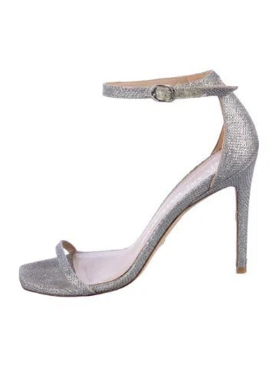 Pre-owned Stuart Weitzman Glitter Accents D'orsay Pumps In Purple