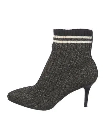 Pre-owned Stuart Weitzman Glitter Accents Sock Boots