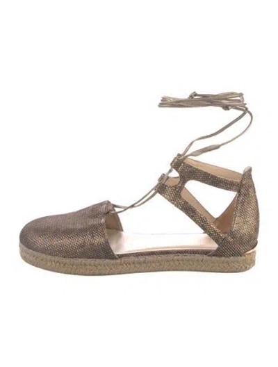 Pre-owned Stuart Weitzman Glitter D'orsay Flats