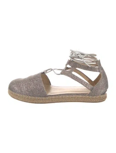 Pre-owned Stuart Weitzman Glitter Espadrilles