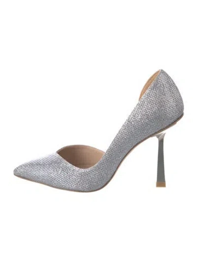 Pre-owned Stuart Weitzman Glitter Glitter Accents D'orsay Pumps