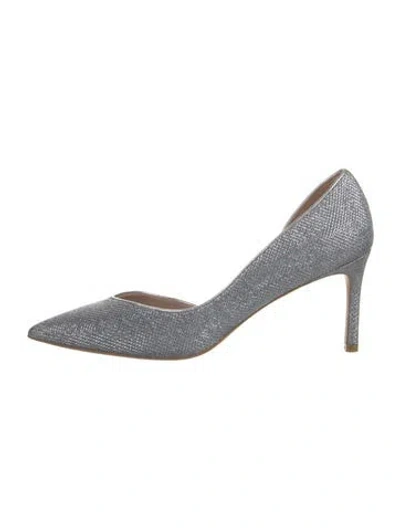 Pre-owned Stuart Weitzman Glitter Glitter Accents D'orsay Pumps