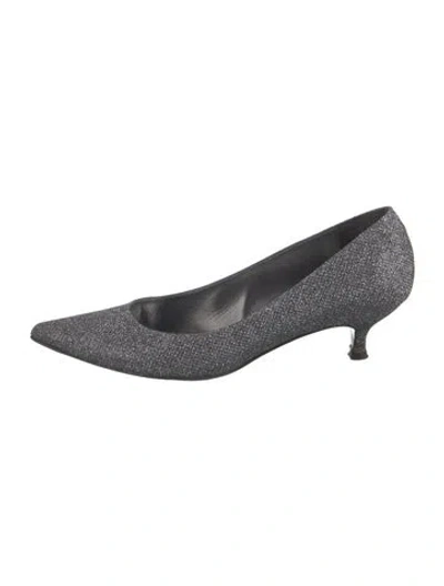 Pre-owned Stuart Weitzman Glitter Glitter Accents Pumps