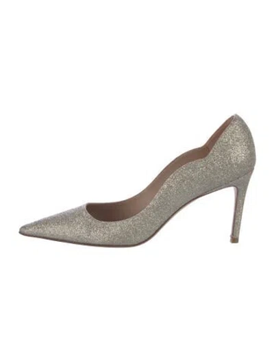 Pre-owned Stuart Weitzman Glitter Glitter Accents Pumps