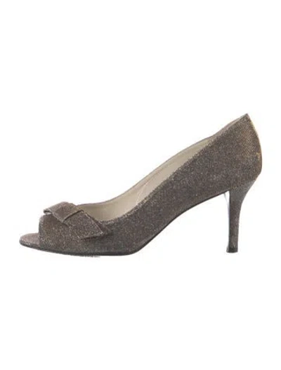 Pre-owned Stuart Weitzman Glitter Glitter Accents Pumps In Multi