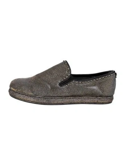 Pre-owned Stuart Weitzman Glitter Loafers In Multi