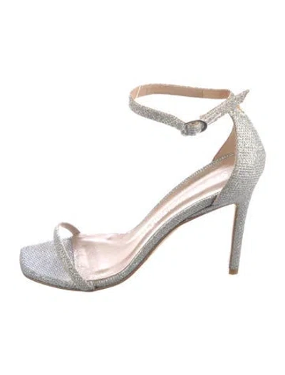 Pre-owned Stuart Weitzman Glitter Patterned D'orsay Pumps