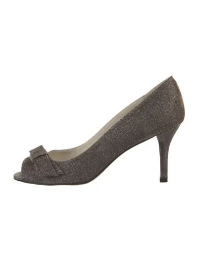 Pre-owned Stuart Weitzman Glitter Printed Pumps