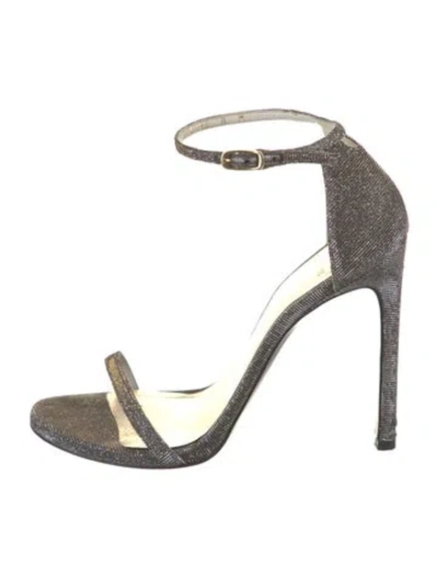 Pre-owned Stuart Weitzman Glitter Sandals