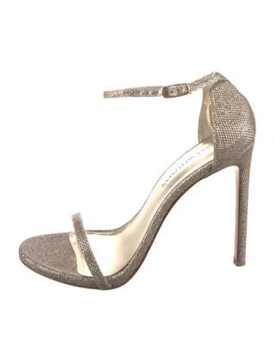 Pre-owned Stuart Weitzman Glitter Sandals