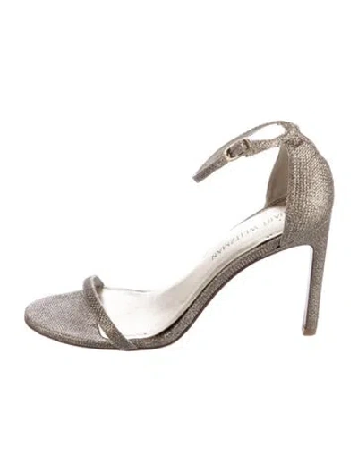 Pre-owned Stuart Weitzman Glitter Sandals