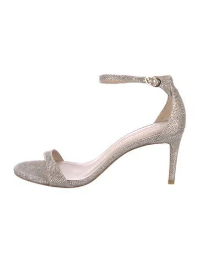 Pre-owned Stuart Weitzman Glitter Sandals