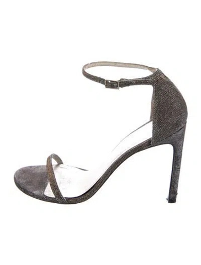 Pre-owned Stuart Weitzman Glitter Sandals In Multi