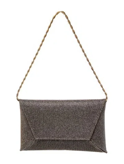 Pre-owned Stuart Weitzman Glitter Shoulder Bag In Gold