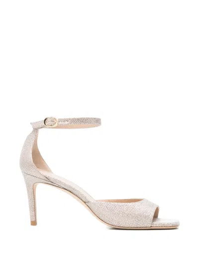 Stuart Weitzman Nudistia Sandal Open Toe Ankle Strap In Neutral