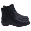 Stuart Weitzman Gobi Chelsea Ankle Boots In Black Leather In Black