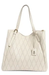 Stuart Weitzman Gogo Leather Tote Bag In Brown