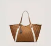 Stuart Weitzman Gogo Quilted Tote In Brown