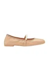 Stuart Weitzman Goldie Embellished Ballet Flats In Nude