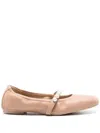 Stuart Weitzman Goldie Ballet Flats In Neutrals