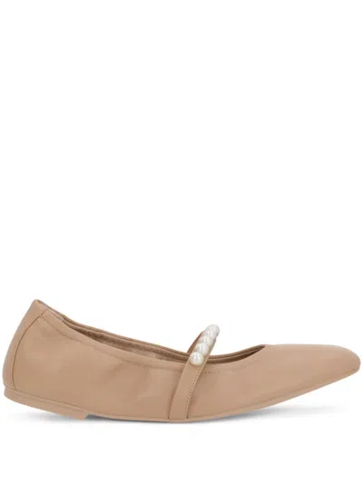 Stuart Weitzman Goldie Ballet Flats In Neutrals