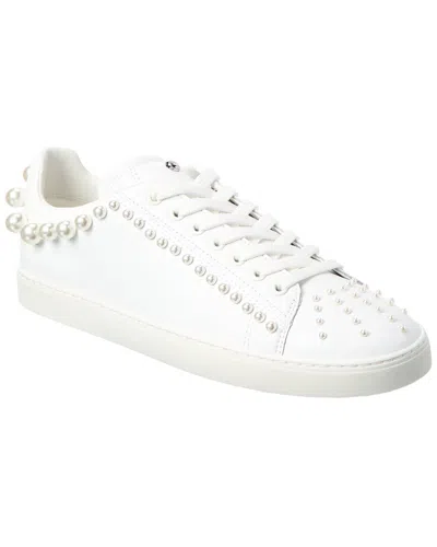 Stuart Weitzman Goldie Leather Sneaker In White