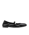 Stuart Weitzman Goldie Ballerinas In Black