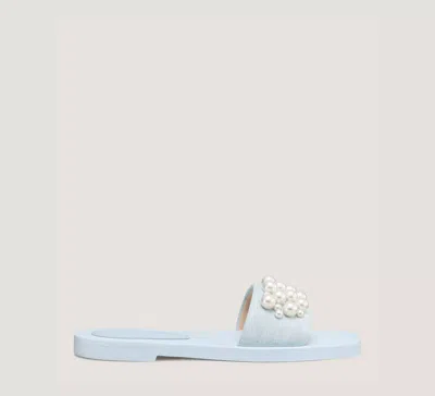 Stuart Weitzman Goldie Slide In Light Blue