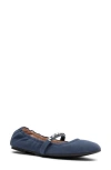 Stuart Weitzman Goldie Stud Ballet Flat In Multi