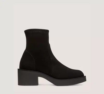 Stuart Weitzman Gotham Sock Booties In Black