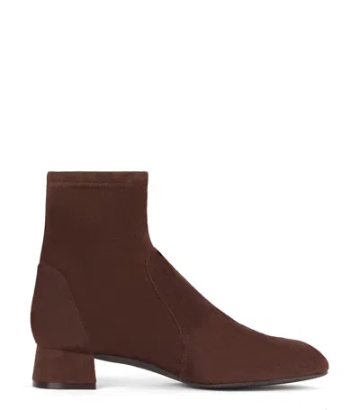 Stuart Weitzman Ankle-length Suede Boots In Red