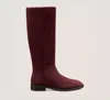 Stuart Weitzman Gracie Tubo Boot In Burgundy