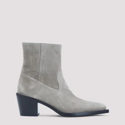 STUART WEITZMAN GREY ANKLE BOOTS