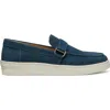 Stuart Weitzman Hamptons Buckle Loafer In Blue