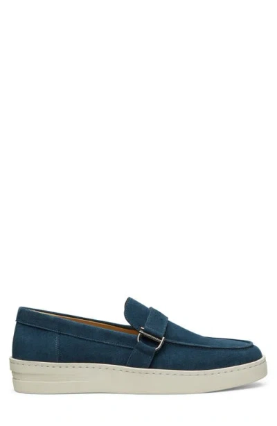 Stuart Weitzman Hamptons Buckle Loafer In Blue