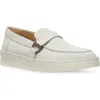 Stuart Weitzman Hamptons Buckle Loafer In White