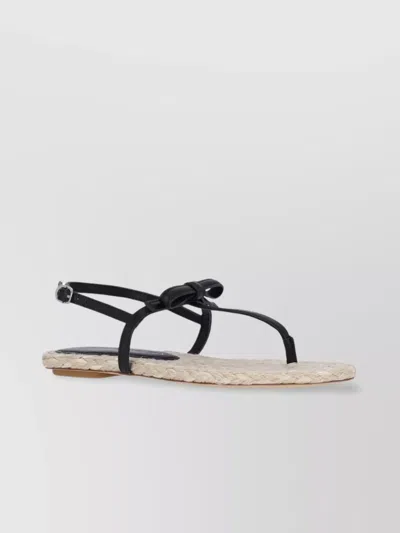 STUART WEITZMAN HEEL SANDALS WITH BRAIDED AND FLAT SOLE