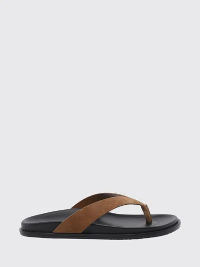 Stuart Weitzman Black And Doe Marykate Thong Sandals