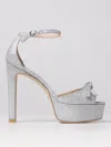 Stuart Weitzman Heeled Sandals  Woman Color Transparent In Transparent