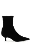 Stuart Weitzman Naomi Stretch Suede Ankle Booties