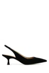 Stuart Weitzman Stuart 60mm Slingback Pointed-toe Pumps In Black