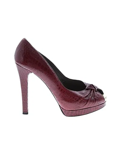 Pre-owned Stuart Weitzman Heels In Burgundy