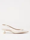 Stuart Weitzman Pointed High-heeled Sandals In Cream