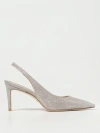 Stuart Weitzman Eva 75 Slingback Pumps & Heels In Gold