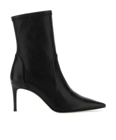 Stuart Weitzman High-heeled Ankle Boots In Black