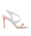 Stuart Weitzman Multi-panelled Design Heeled Sandals In White