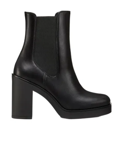 Stuart Weitzman High-heeled Short Boots In Black